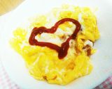 マジ簡単で絶品オムライス★ご飯が赤いやつ作り方15写真