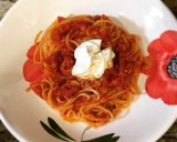 にんにくたっぷり！トマトパスタ作り方5写真