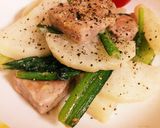 かぶと塩豚のクリーム風味作り方7写真