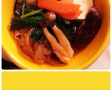 チシャで巻いても食べる☆キムチ鍋作り方1写真