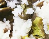 空豆ごはんのマヨネーズ焼きおにぎり作り方1写真