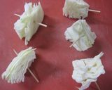 チョイおつまみ♫アンチョビキャベツ焼き作り方1写真