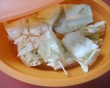 チョイおつまみ♫アンチョビキャベツ焼き作り方3写真