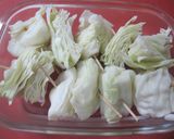 チョイおつまみ♫アンチョビキャベツ焼き作り方4写真