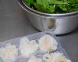 シャキシャキ水菜と海老焼売の塩スープ作り方1写真