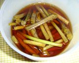 わさびの茎の麺つゆ漬け・花わさびでもOK作り方6写真