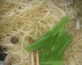 鶏ムネ肉ときのこの味噌バターパスタ作り方5写真