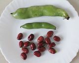 美味♪簡単♪赤空豆とじゃこ天の空豆ご飯作り方1写真