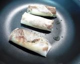 おかず味噌の焼き春巻き作り方2写真