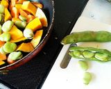 朝ごはんに！彩り野菜のミルク煮作り方1写真