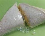 ぱったんサンド　１枚のパンで畳むだけ♫作り方4写真