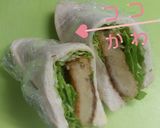 ぱったんサンド　１枚のパンで畳むだけ♫作り方8写真