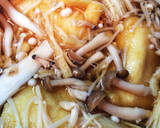 もちきん煮♡餅巾着ときのこのほっこり煮物作り方3写真