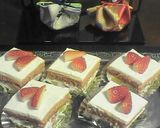 雛ケーキ ひし形三色ケーキ作り方6写真
