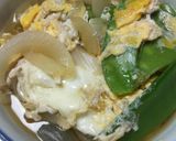 絹さやと玉ねぎの卵とじ作り方5写真