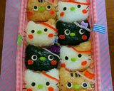 キャラ弁⭐運動会に ネコおにぎり作り方5写真