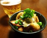 おつまみに☆カリカリ鶏皮おろしレモポン酢作り方4写真