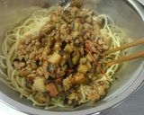茄子トマト挽き肉ペペロンチーノが食べたい作り方12写真