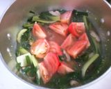 簡単！　トマトとチンゲン菜の　中華スープ作り方5写真