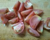 簡単！　トマトとチンゲン菜の　中華スープ作り方3写真