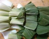 簡単！　トマトとチンゲン菜の　中華スープ作り方1写真