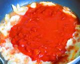 カニとほうれん草のトマトクリームパスタ作り方6写真
