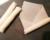 春巻きの皮でカリッとチーズ揚げ作り方3写真