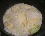 春キャベツとベーコンの豆乳クリームパスタ作り方4写真