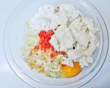 切干大根わかめ入り❀豆腐お好み焼き❀作り方4写真
