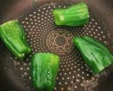 餃子のタネでまるごとピーマンの肉詰め♪作り方3写真
