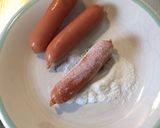 米粉ウインナー揚げ ☆ 衣付けラクラク作り方1写真
