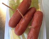 米粉ウインナー揚げ ☆ 衣付けラクラク作り方3写真