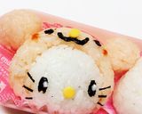 クマさんかぶったキティちゃん♡キャラ弁作り方6写真