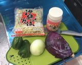 紫キャベツDE聖徳太子風塩焼きそば作り方1写真