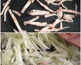 茎レタスとベーコンのきんぴら作り方7写真