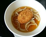 コロッケの卵とじ丼♪作り方4写真