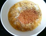 コロッケの卵とじ丼♪作り方7写真
