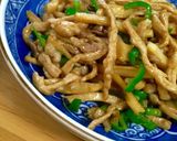 焼肉のタレで簡単豚肉と長ネギ卵の炒め物作り方9写真
