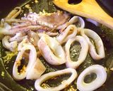 イカとほうれん草のトマト煮　★作り方2写真