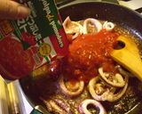 イカとほうれん草のトマト煮　★作り方3写真