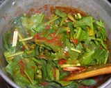 イカとほうれん草のトマト煮　★作り方4写真