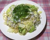 お鍋１つで作る春キャベツとしらすのパスタ作り方5写真