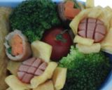 キャラ弁当♪お花畑のかわうそ君作り方8写真