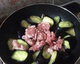 豚肉と茄子のピリ辛炒め作り方2写真
