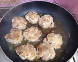 豚こまとめんつゆで簡単美味しいつくね風作り方3写真