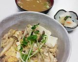 豚と豆腐の卵とじ丼♪大人気\(^o^)/作り方7写真