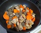 鶏とこんにゃくのみそ煮作り方3写真