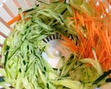 茗荷の冷しゃぶサラダ作り方3写真
