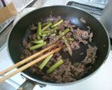 簡単 牛肉 アスパラ炒め! 玉ねぎソース作り方4写真