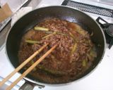 簡単 牛肉 アスパラ炒め! 玉ねぎソース作り方6写真